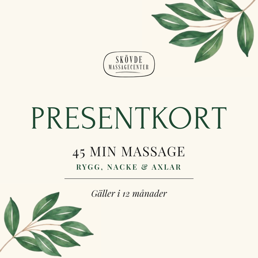 Presentkort massage Skövde Massagecenter